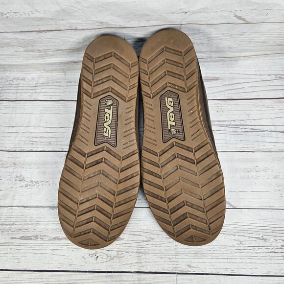 TEVA Mens Wide Toe Cedar Canyon Leather Desert Boot Shoes Lace Up Shoes Size 11 - Picture 5 of 7